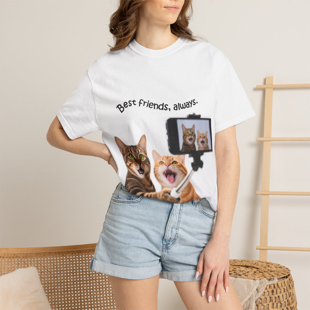 Cat Selfie "Best Friends, Always" T-Shirt