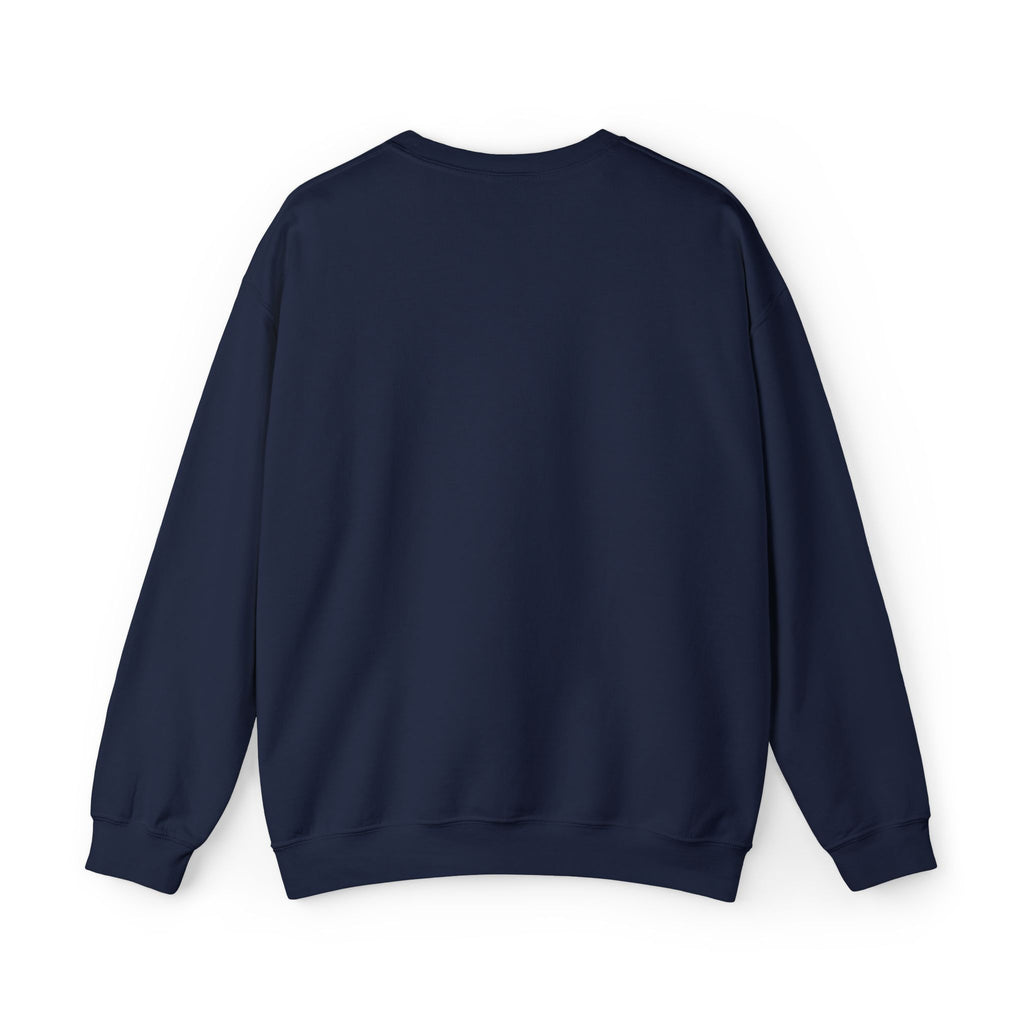 Minimal White Crewneck Sweatshirt — Subtle Script Embroidery, Cozy Everyday Pullover