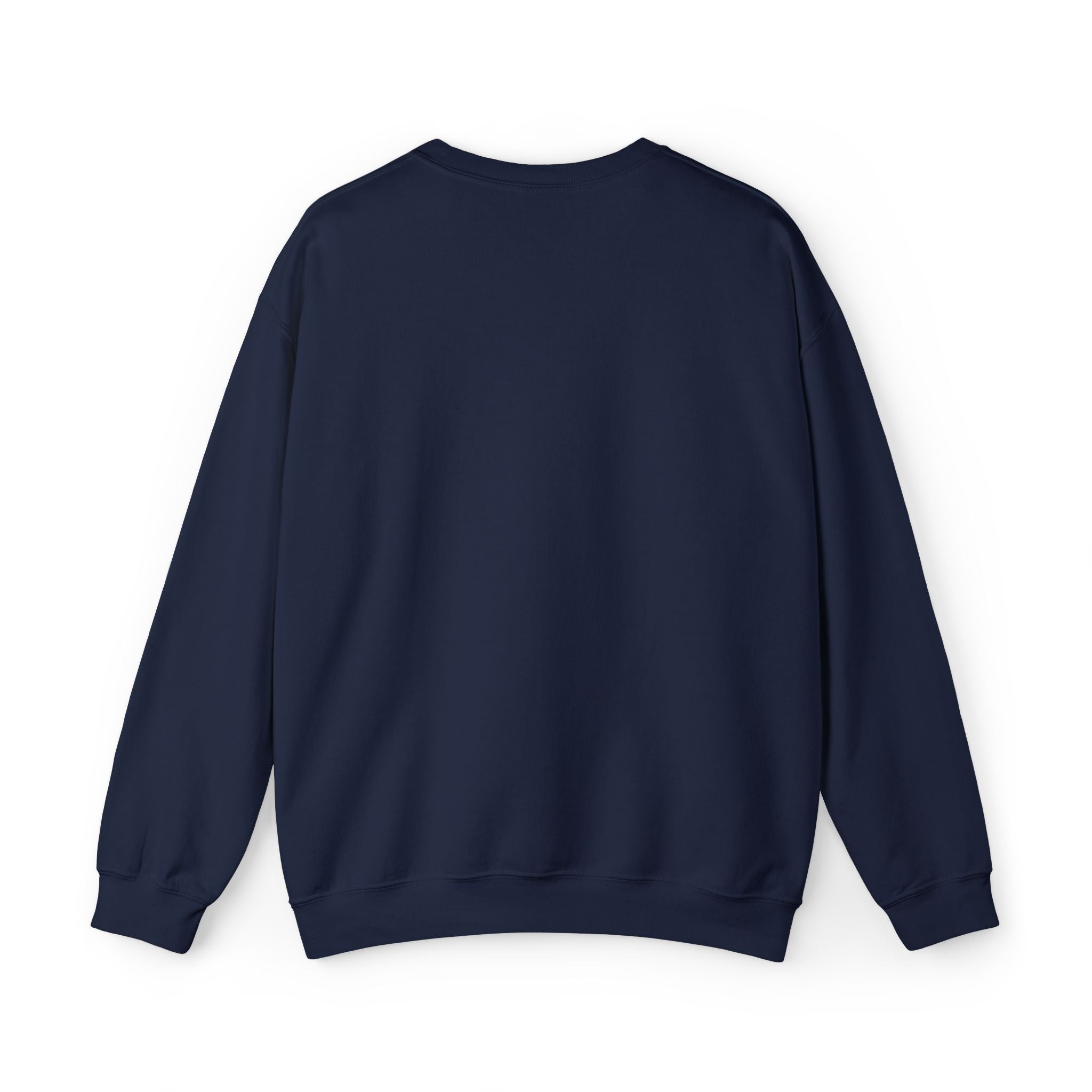 Minimal White Crewneck Sweatshirt — Subtle Script Embroidery, Cozy Everyday Pullover