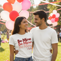 Be Mine Valentine Typography Print - Romantic Valentine's Day Gift