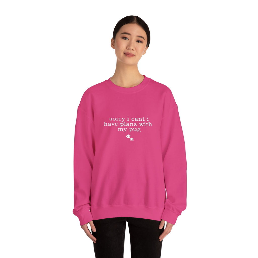 Minimal White Crewneck Sweatshirt — Subtle Script Embroidery, Cozy Everyday Pullover