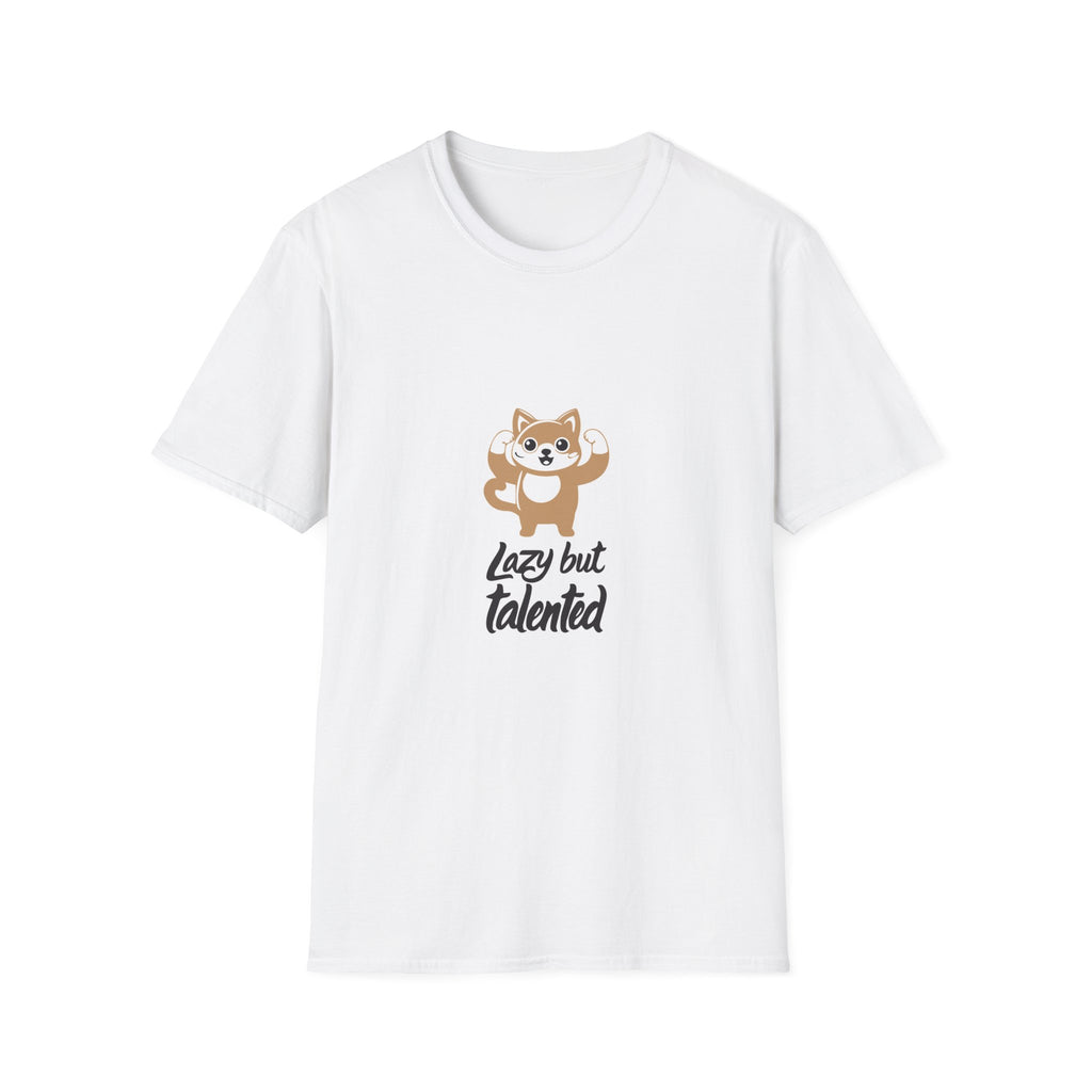 Lazy but Talented Shiba Inu T-Shirt — Cute Relaxed Dog Graphic Tee