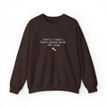 Minimal White Crewneck Sweatshirt — Subtle Script Embroidery, Cozy Everyday Pullover