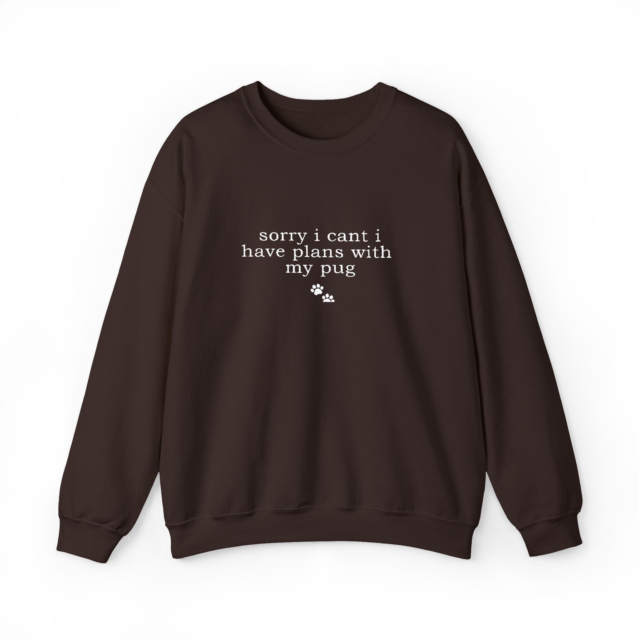 Minimal White Crewneck Sweatshirt — Subtle Script Embroidery, Cozy Everyday Pullover