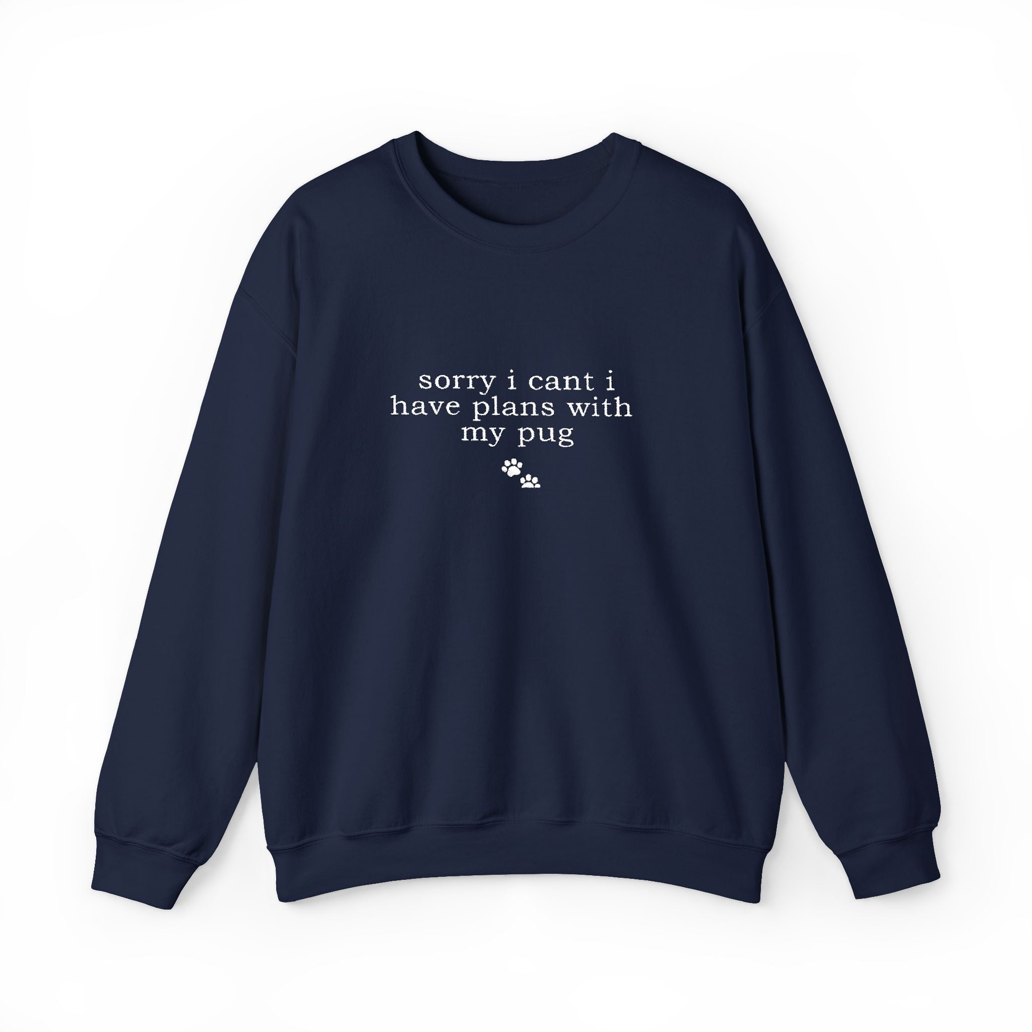 Minimal White Crewneck Sweatshirt — Subtle Script Embroidery, Cozy Everyday Pullover