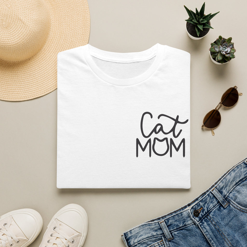 Cat Mom T-Shirt — Cute Minimal Pet Lover Tee