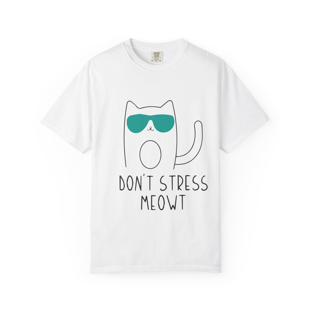 Don’t Stress Meowt Cat T-Shirt — Cute Sunglasses Cat Graphic Tee