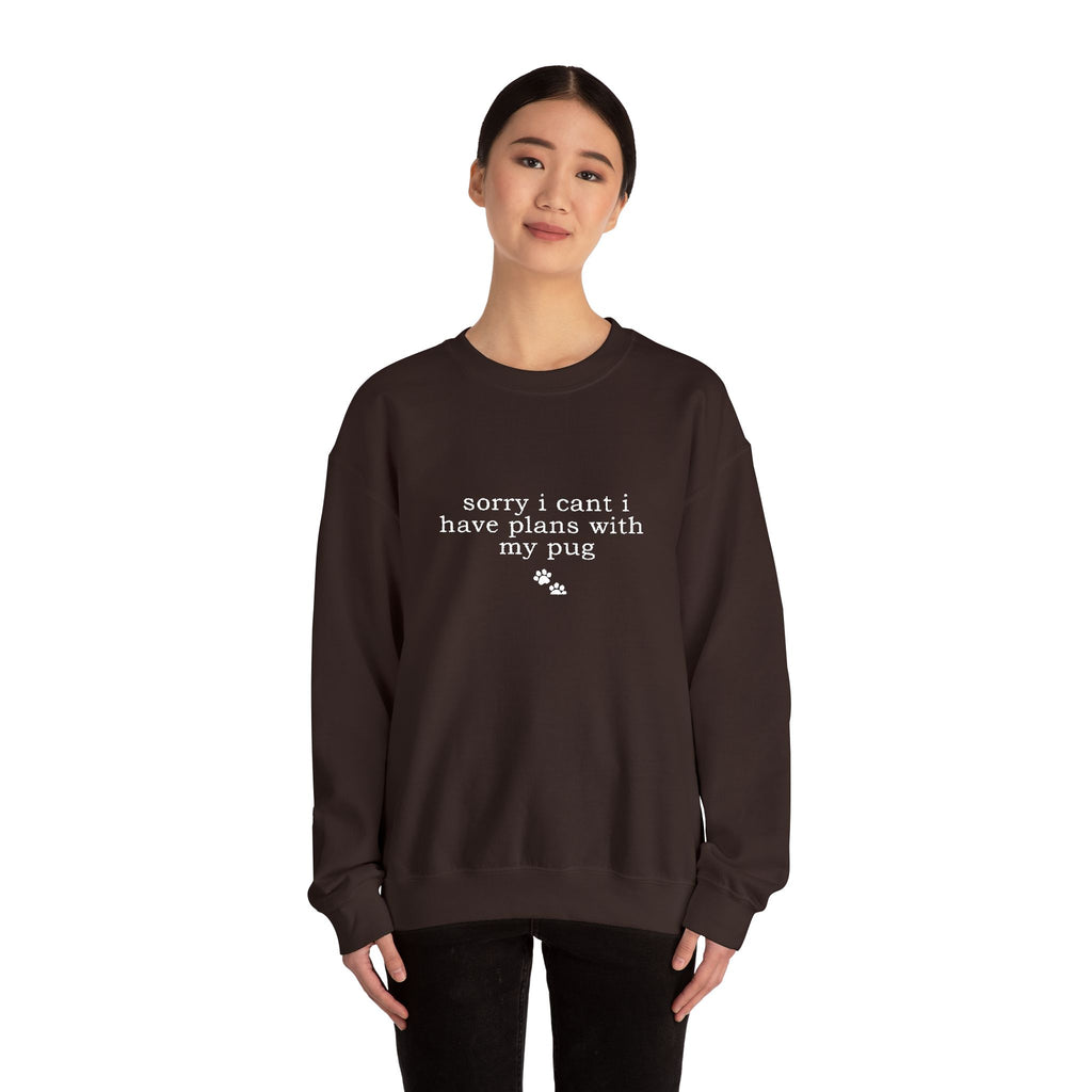 Minimal White Crewneck Sweatshirt — Subtle Script Embroidery, Cozy Everyday Pullover