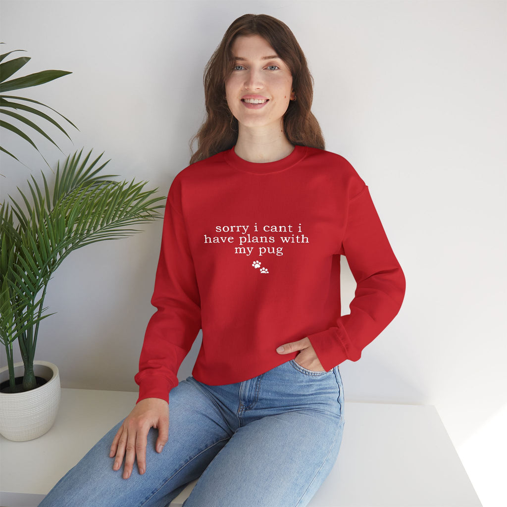 Minimal White Crewneck Sweatshirt — Subtle Script Embroidery, Cozy Everyday Pullover
