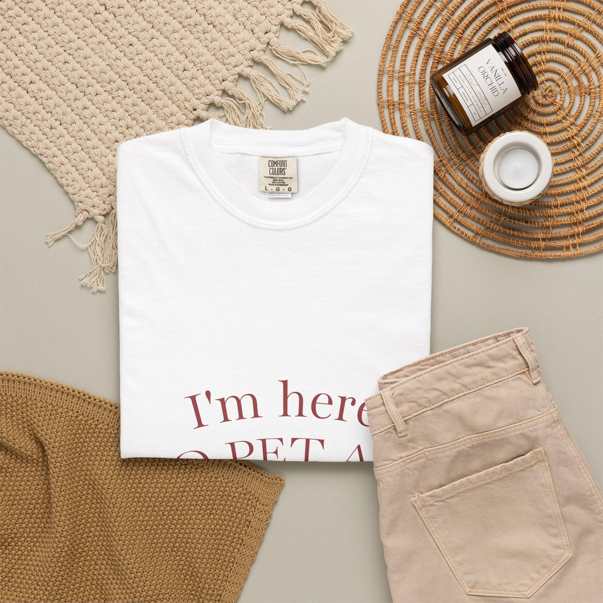 I’m Here to Pet All the Dogs T-Shirt — Cute Dog Lover Graphic Tee