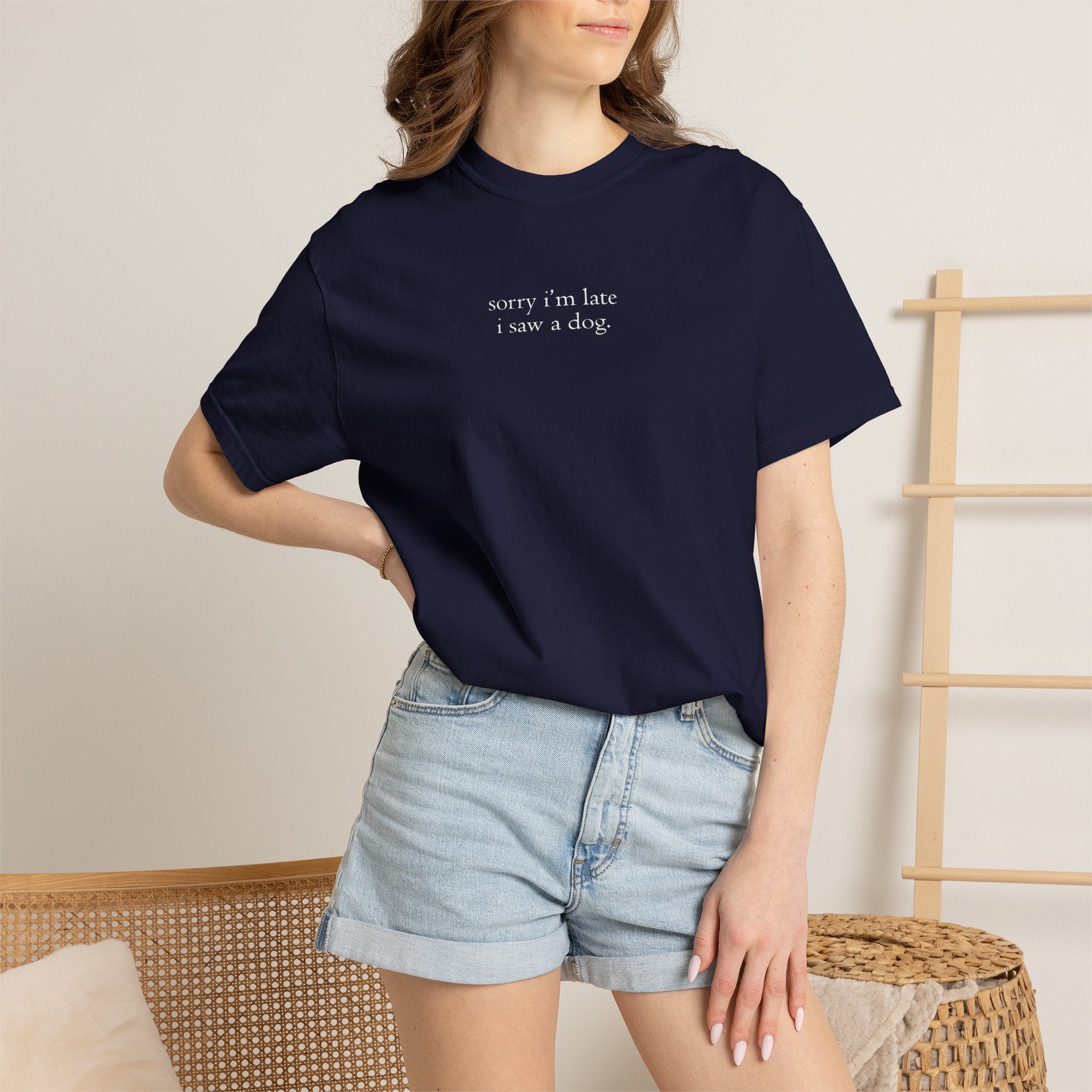 Classic White Garment-Dyed T-Shirt — Vintage Soft Tee