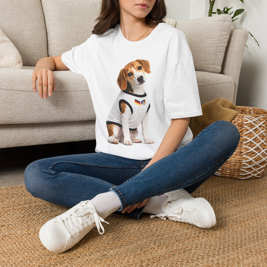 Beagle Pup Graphic T-Shirt — Cute Dog Photo Tee