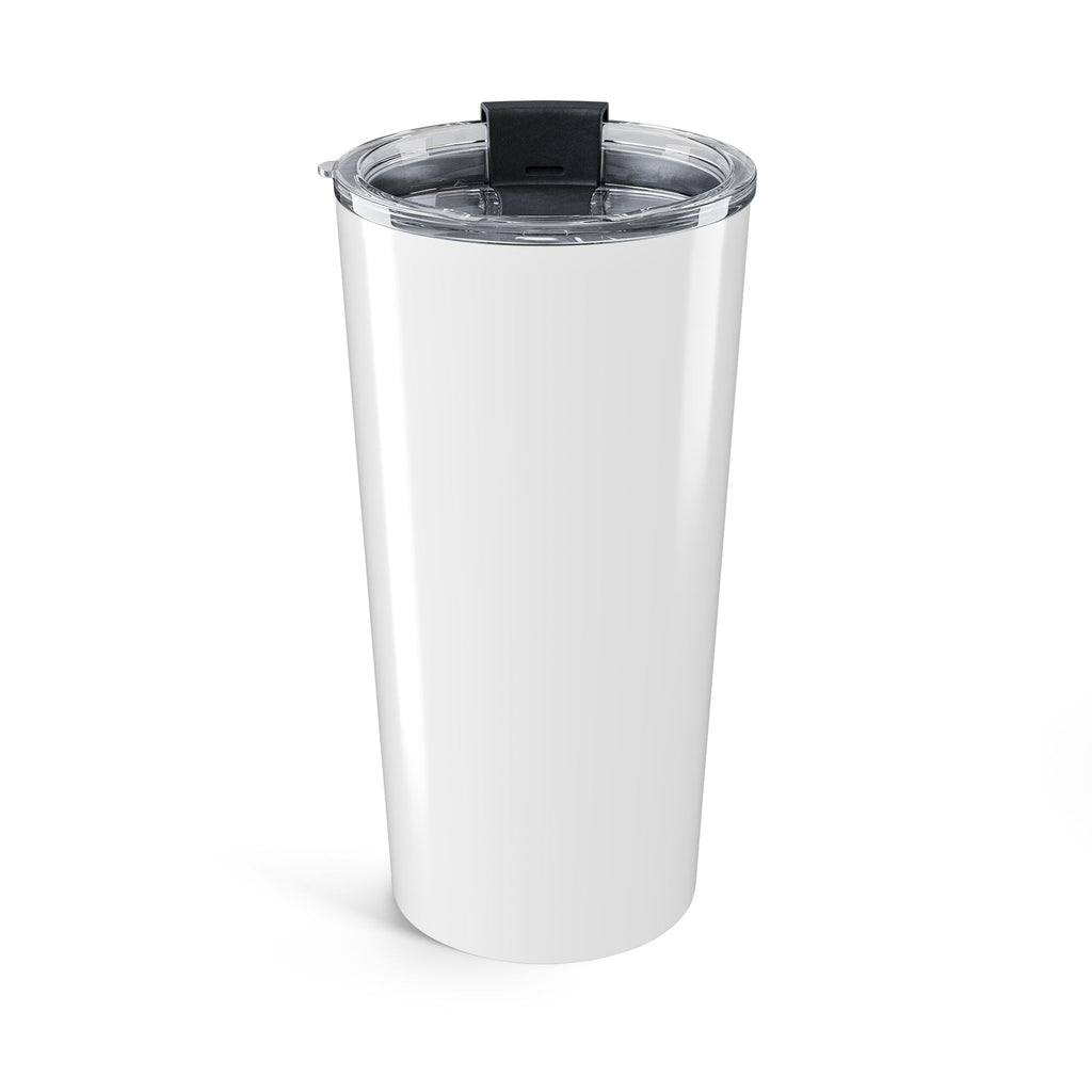 20oz Tumbler with Grumpy Cat Holding Coffee - Funny Cat Travel Mug