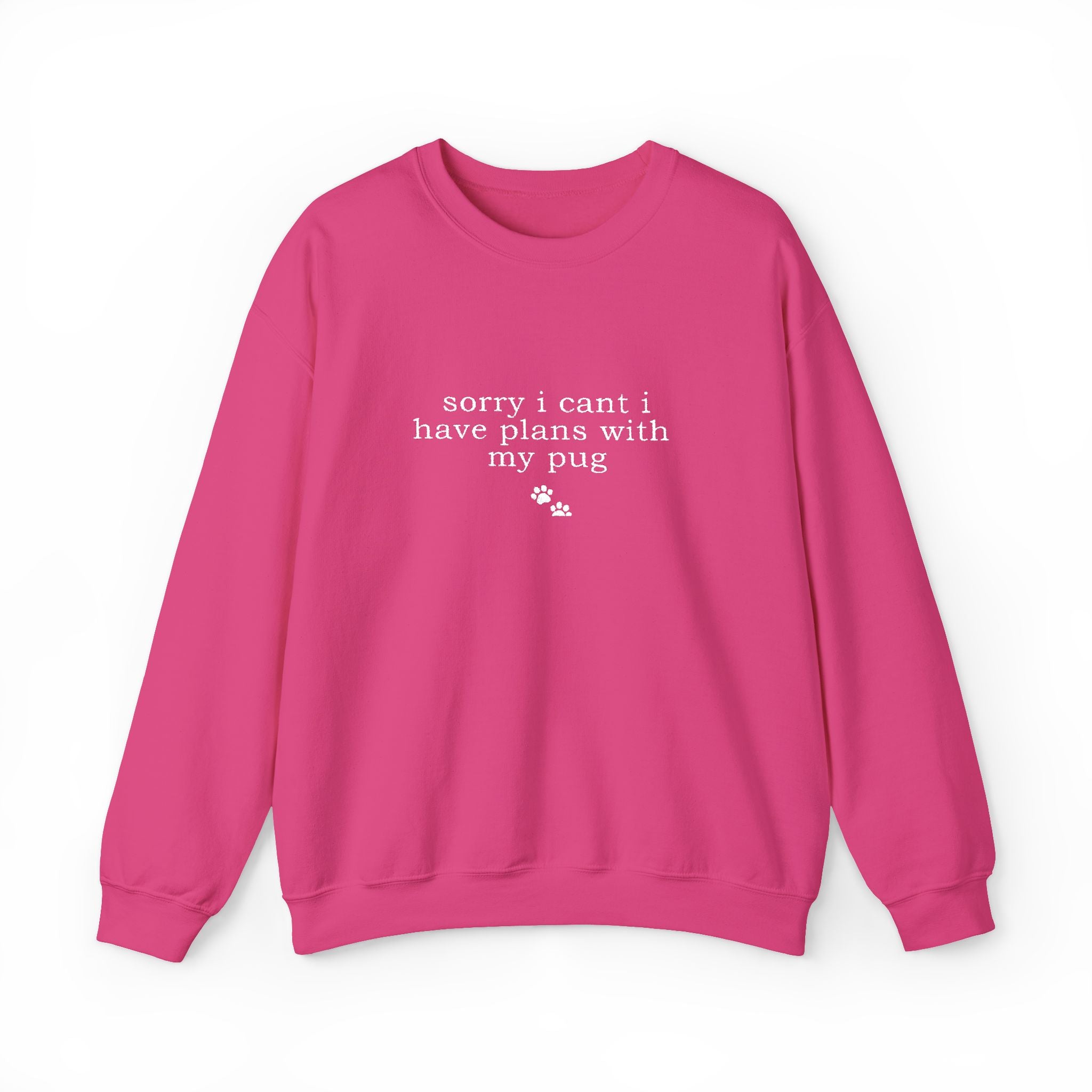 Minimal White Crewneck Sweatshirt — Subtle Script Embroidery, Cozy Everyday Pullover