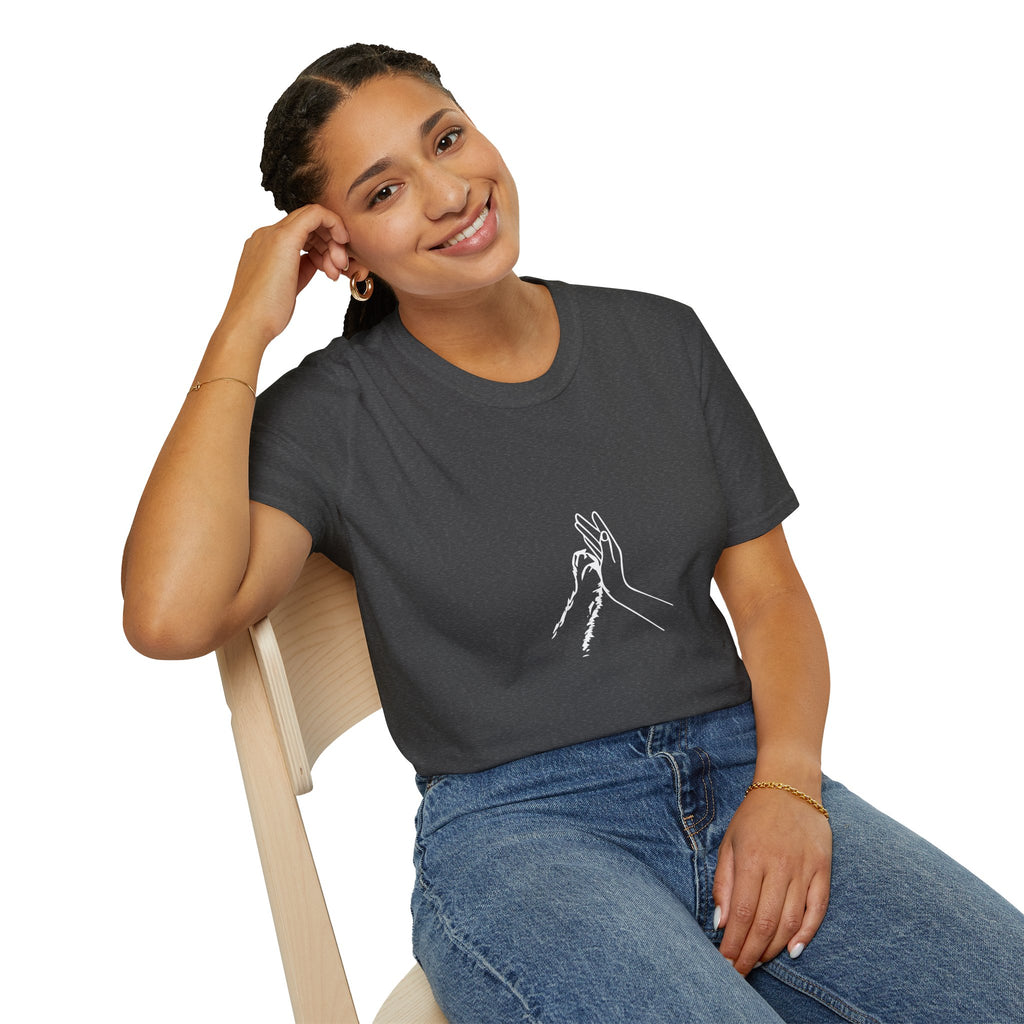 Minimal Line Art Hands T-Shirt — 'Clap' Elegant Single‑Line Hands Graphic Tee