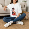 T-Shirt — “My Happy Place” Girl Hugging Dog Graphic Tee
