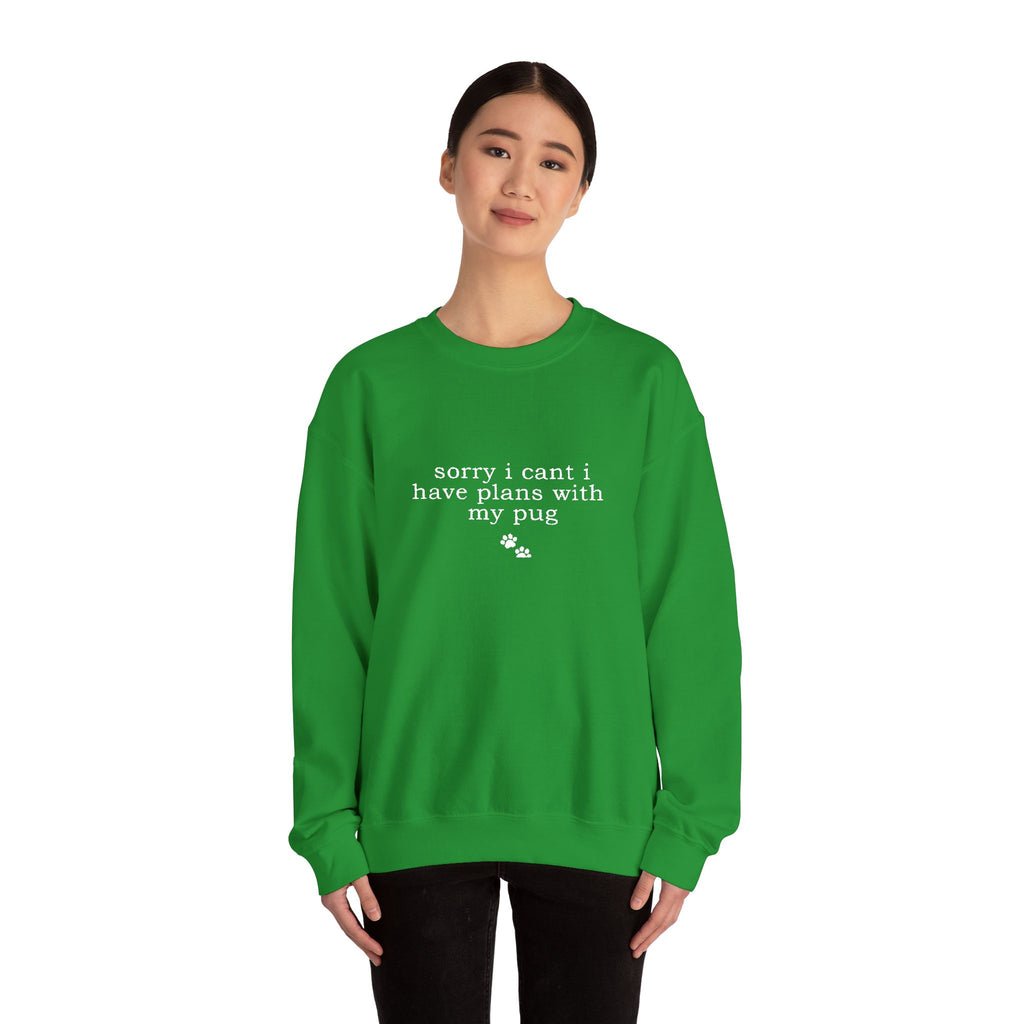 Minimal White Crewneck Sweatshirt — Subtle Script Embroidery, Cozy Everyday Pullover