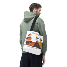 Our Family Tote Bag — Illustrated Couple & Pets 
