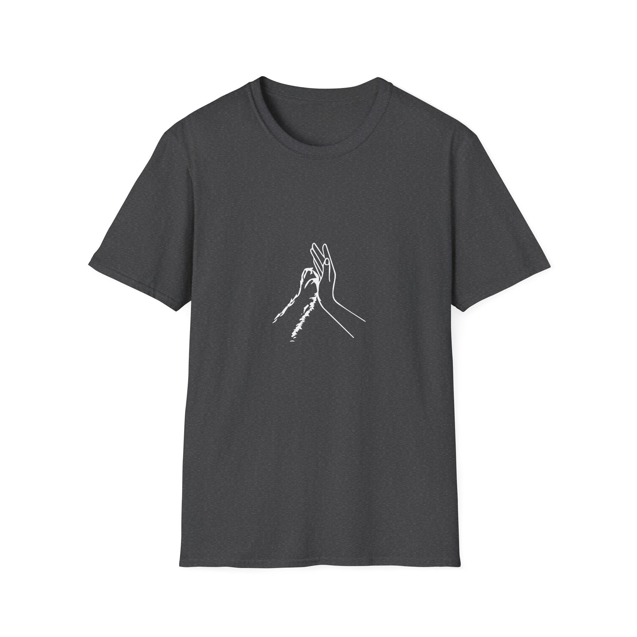 Minimal Line Art Hands T-Shirt — 'Clap' Elegant Single‑Line Hands Graphic Tee