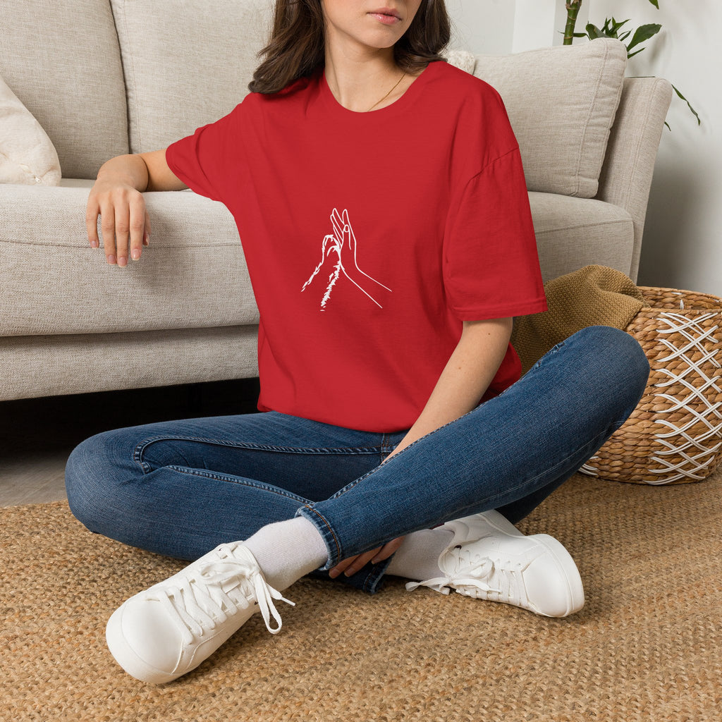 Minimal Line Art Hands T-Shirt — 'Clap' Elegant Single‑Line Hands Graphic Tee