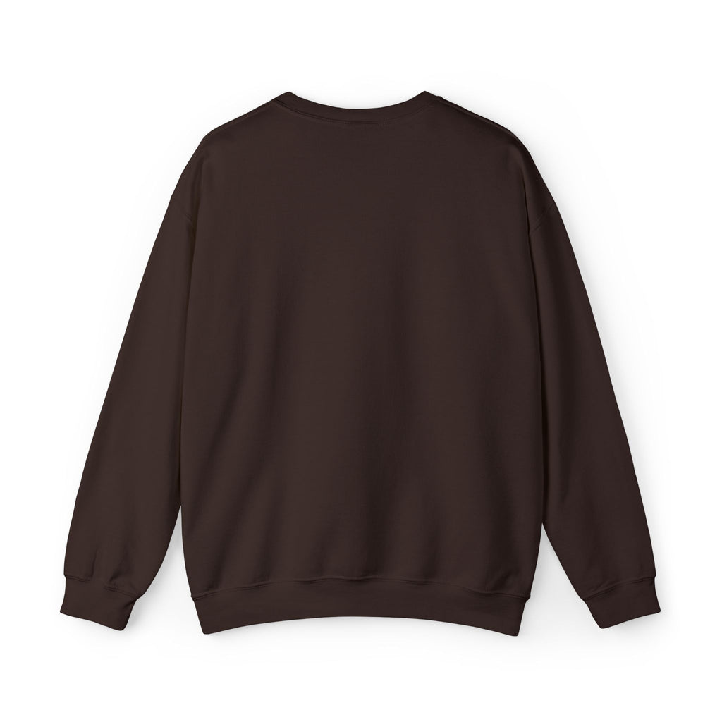 Minimal White Crewneck Sweatshirt — Subtle Script Embroidery, Cozy Everyday Pullover