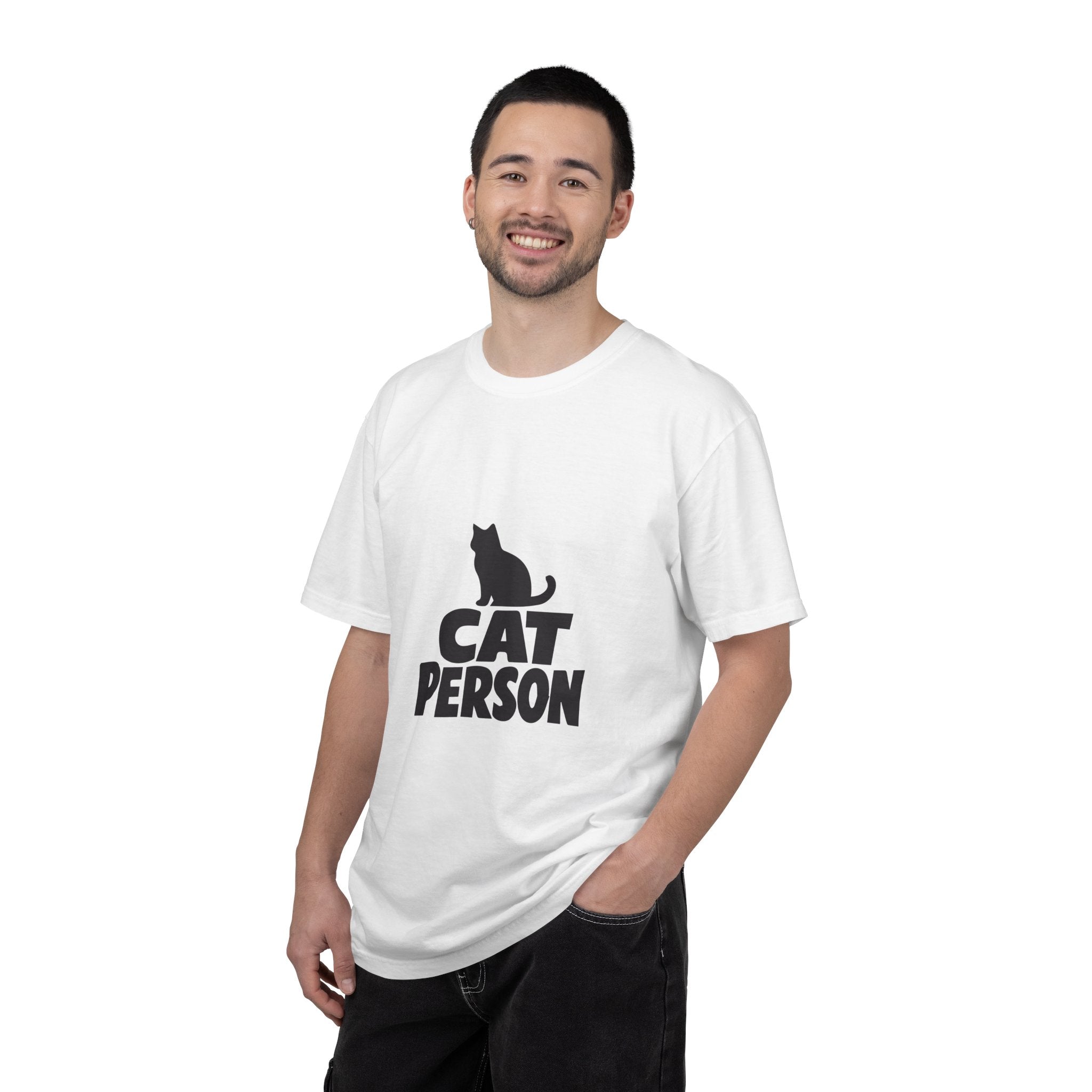 Cat Person T‑Shirt — Retro Cat Silhouette Tee for Cat Lovers