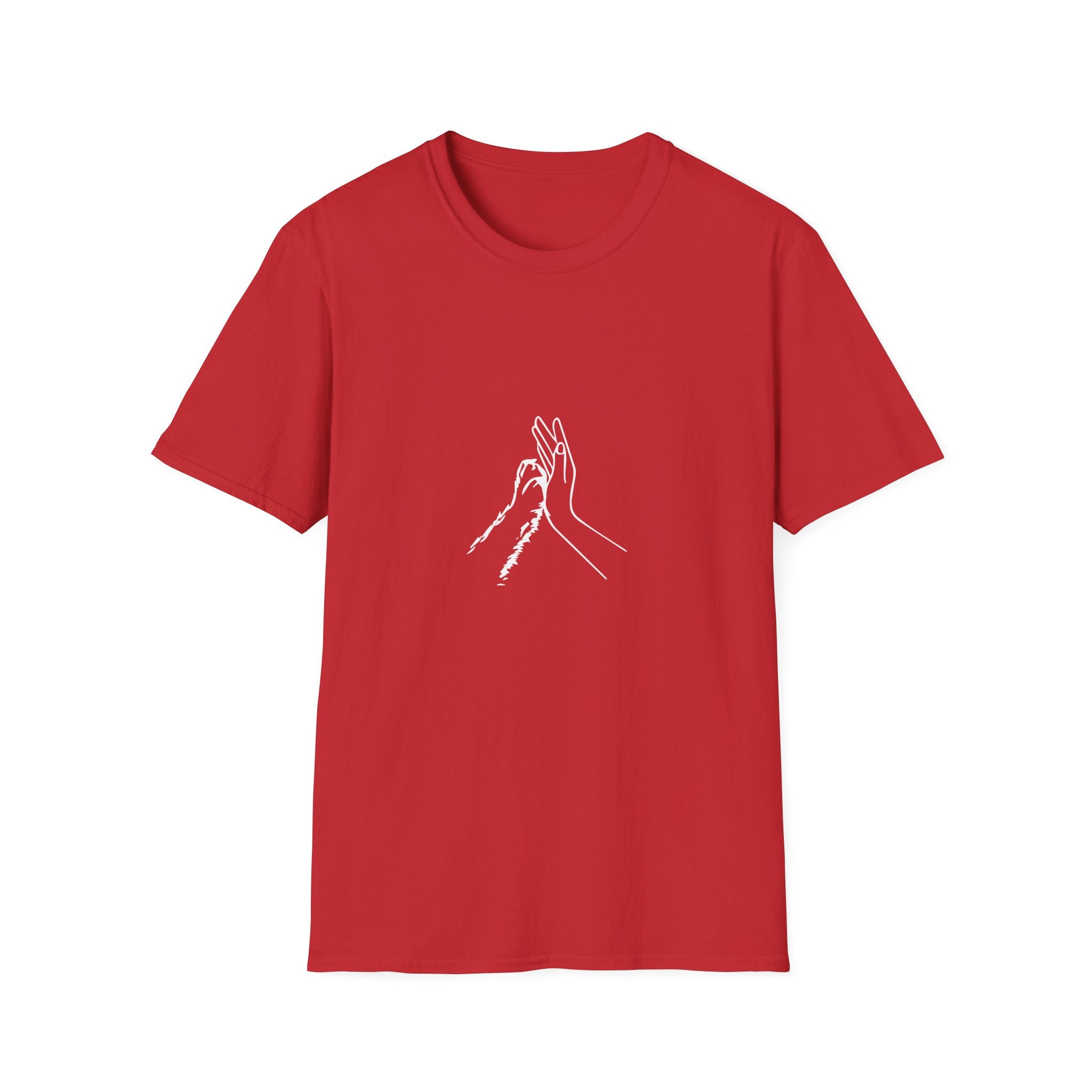 Minimal Line Art Hands T-Shirt — 'Clap' Elegant Single‑Line Hands Graphic Tee