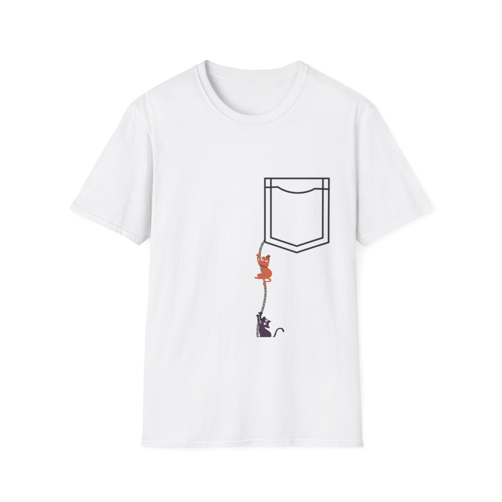 Pocket Cats T‑Shirt — Cute Peekaboo Kittens Graphic Tee