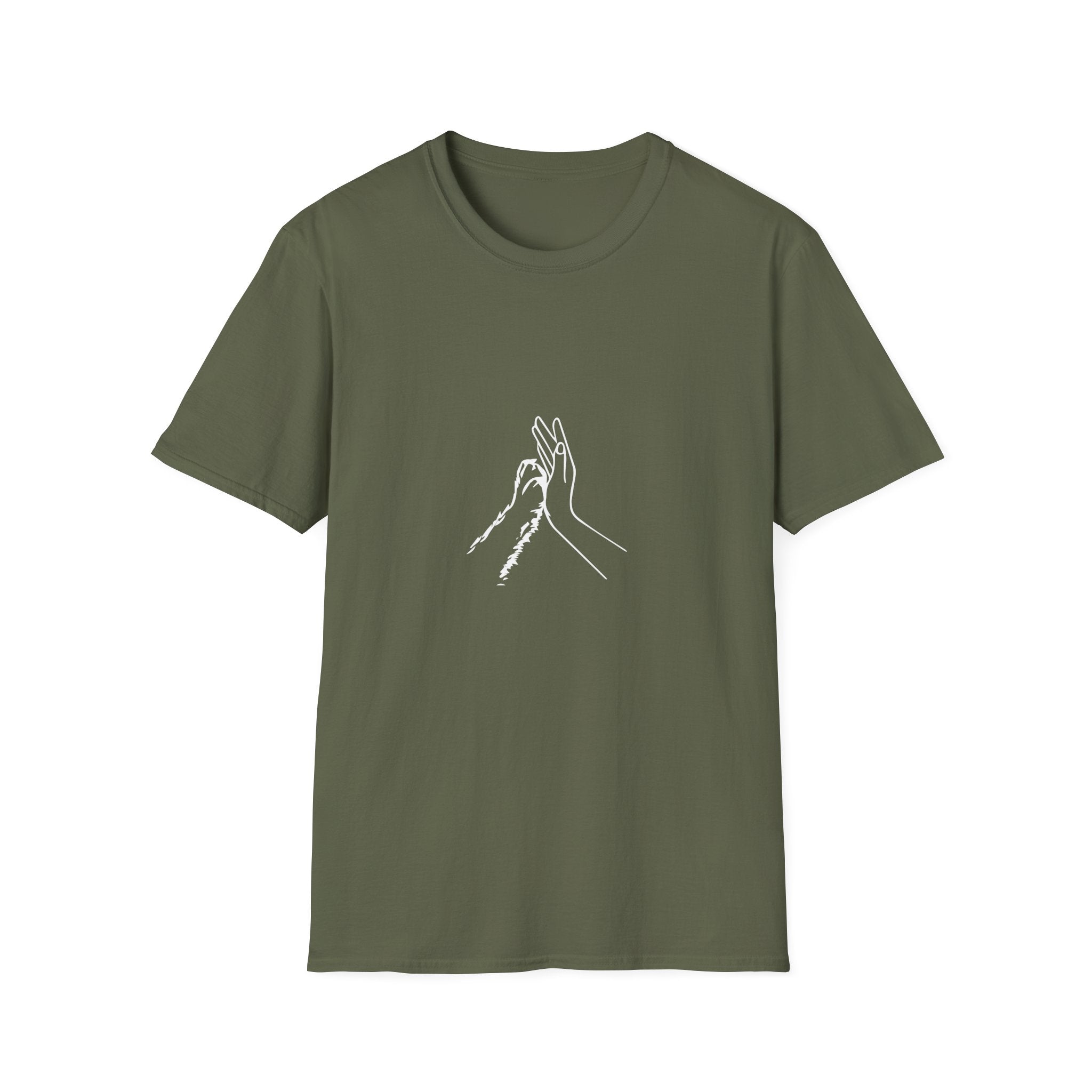 Minimal Line Art Hands T-Shirt — 'Clap' Elegant Single‑Line Hands Graphic Tee