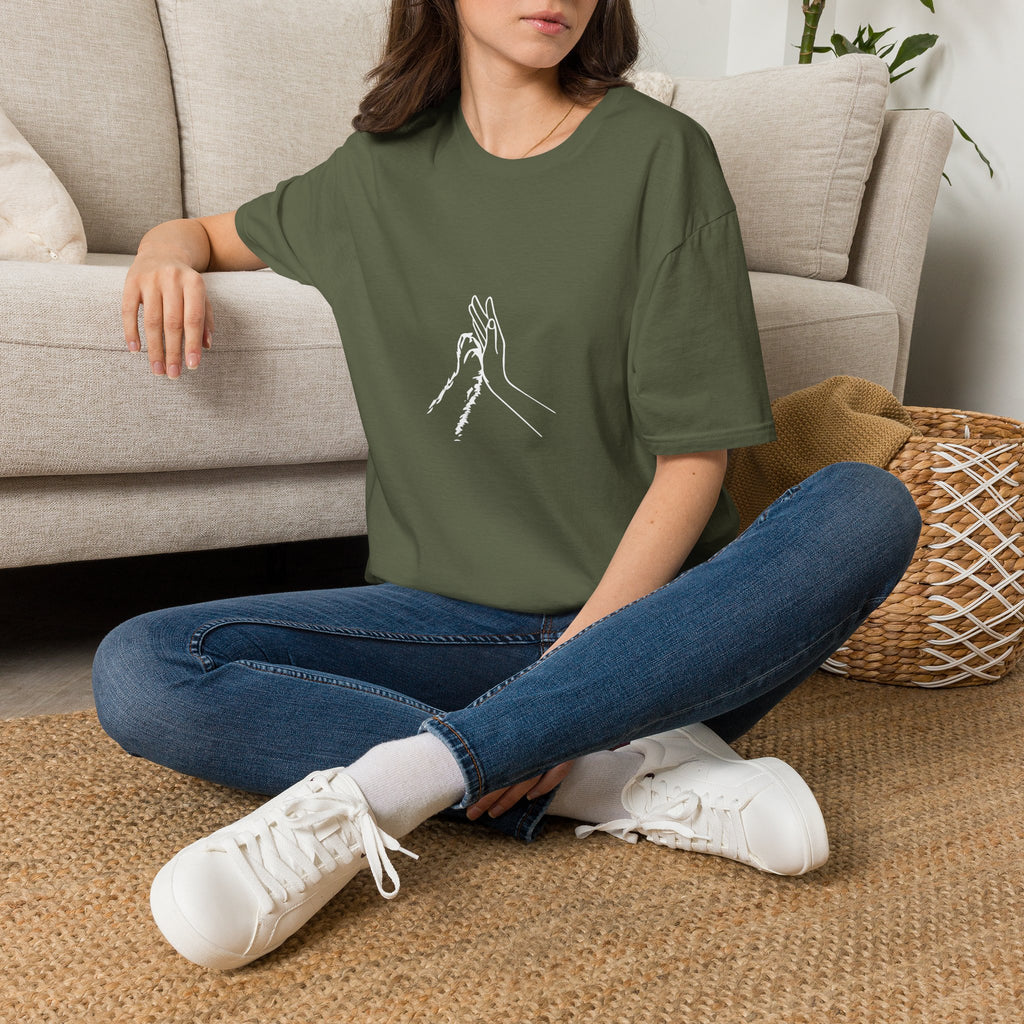 Minimal Line Art Hands T-Shirt — 'Clap' Elegant Single‑Line Hands Graphic Tee
