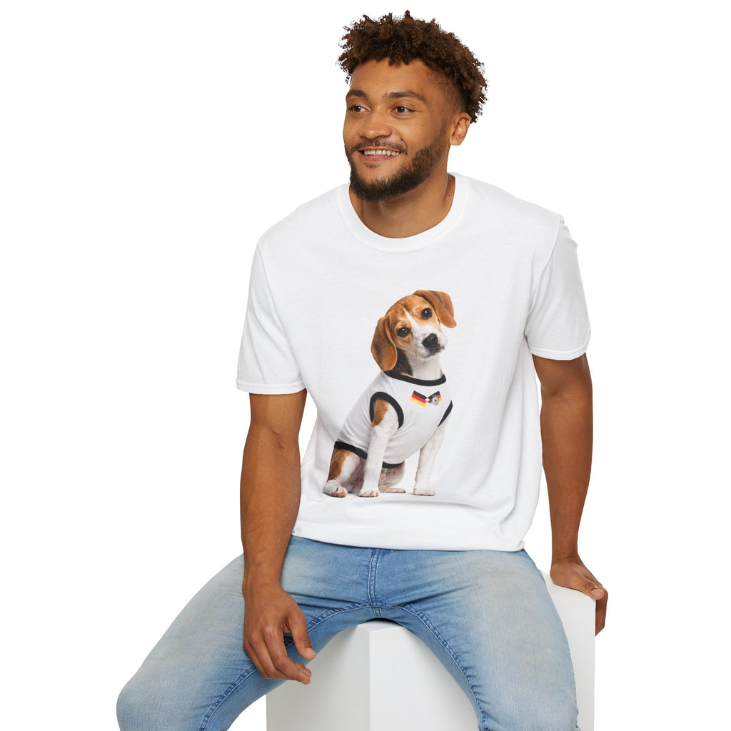Beagle Pup Graphic T-Shirt — Cute Dog Photo Tee