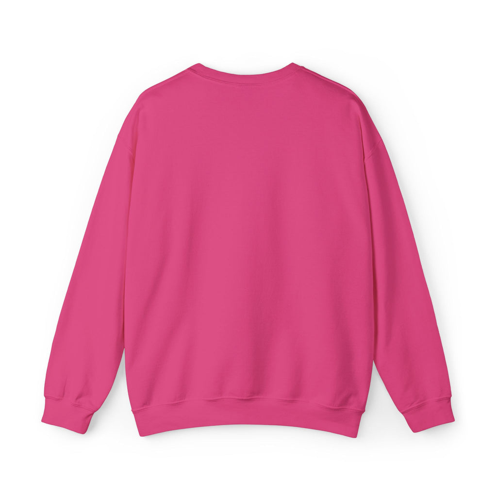 Minimal White Crewneck Sweatshirt — Subtle Script Embroidery, Cozy Everyday Pullover