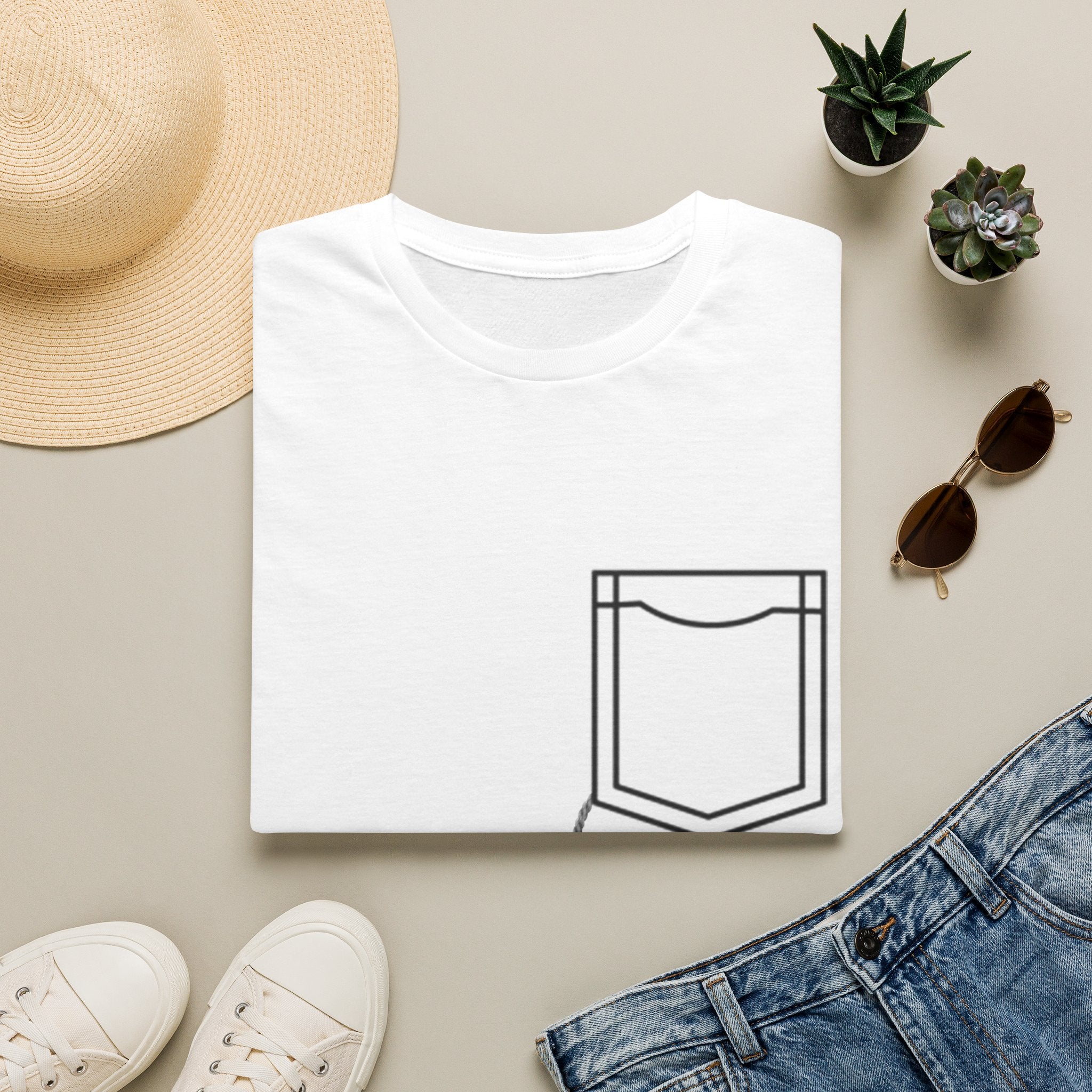 Pocket Cats T‑Shirt — Cute Peekaboo Kittens Graphic Tee