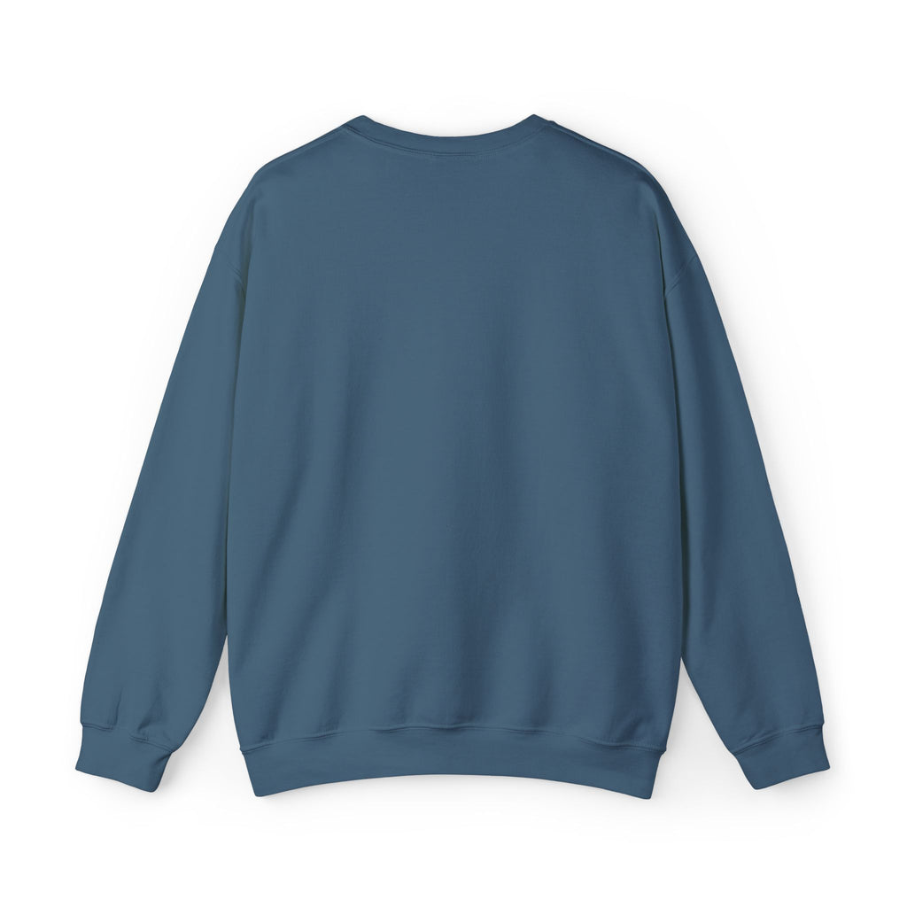 Minimal White Crewneck Sweatshirt — Subtle Script Embroidery, Cozy Everyday Pullover