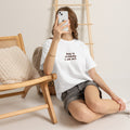 T-Shirt — "Dog is friendly i am not" Minimalist Graphic Tee