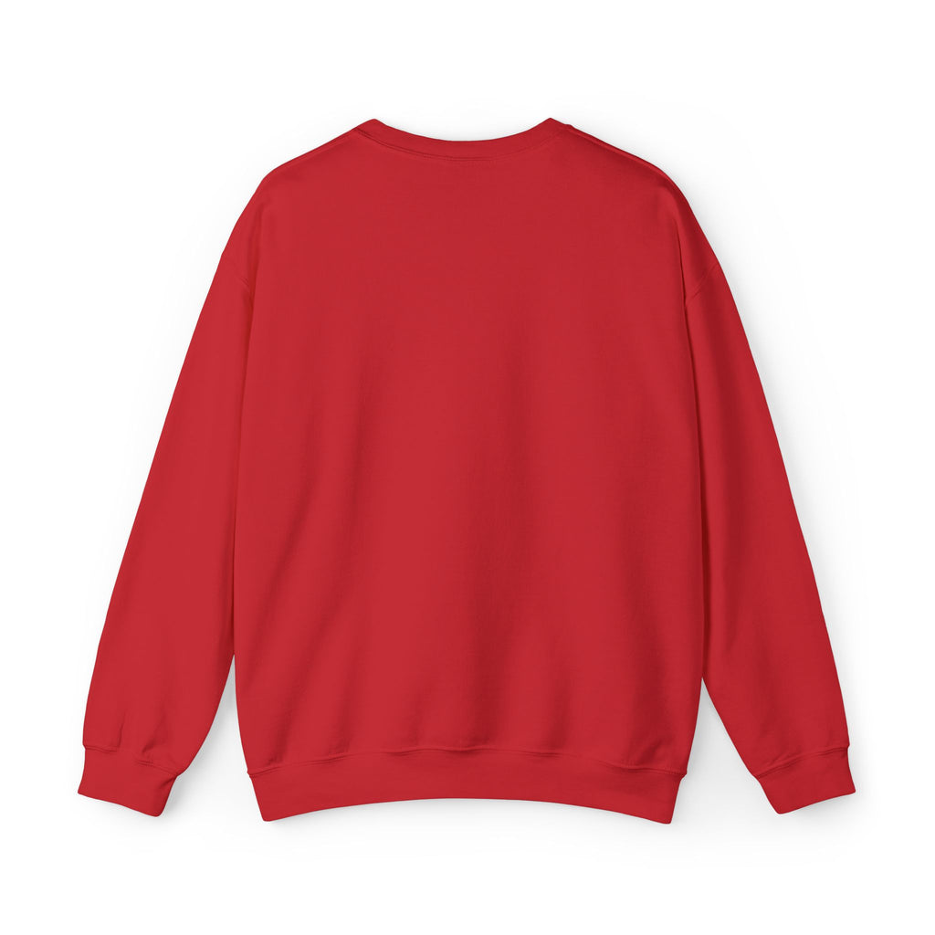 Minimal White Crewneck Sweatshirt — Subtle Script Embroidery, Cozy Everyday Pullover