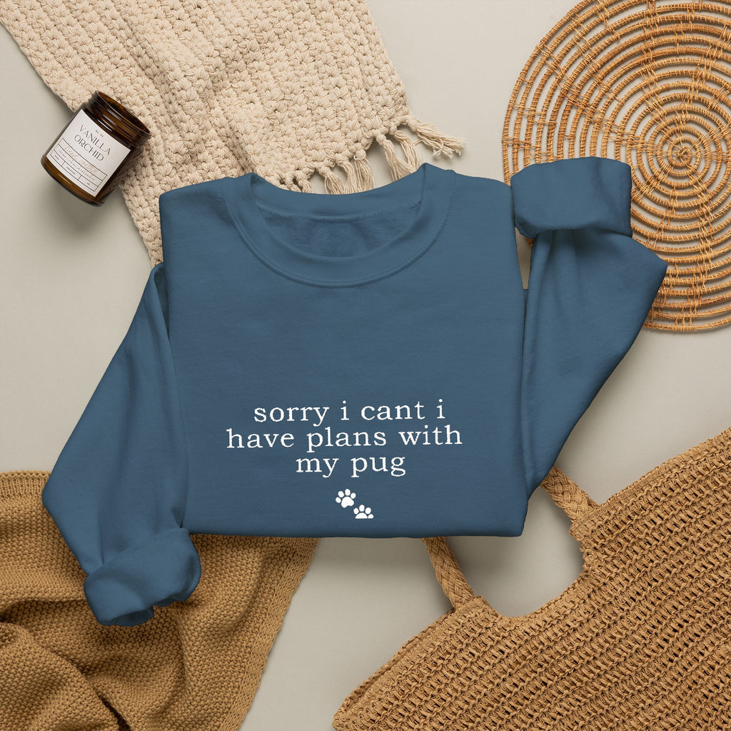 Minimal White Crewneck Sweatshirt — Subtle Script Embroidery, Cozy Everyday Pullover