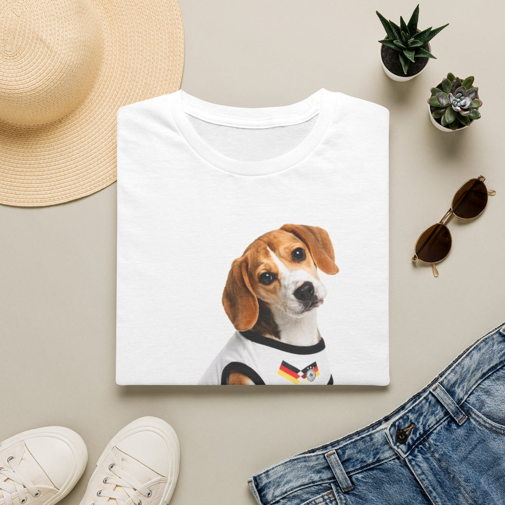 Beagle Pup Graphic T-Shirt — Cute Dog Photo Tee