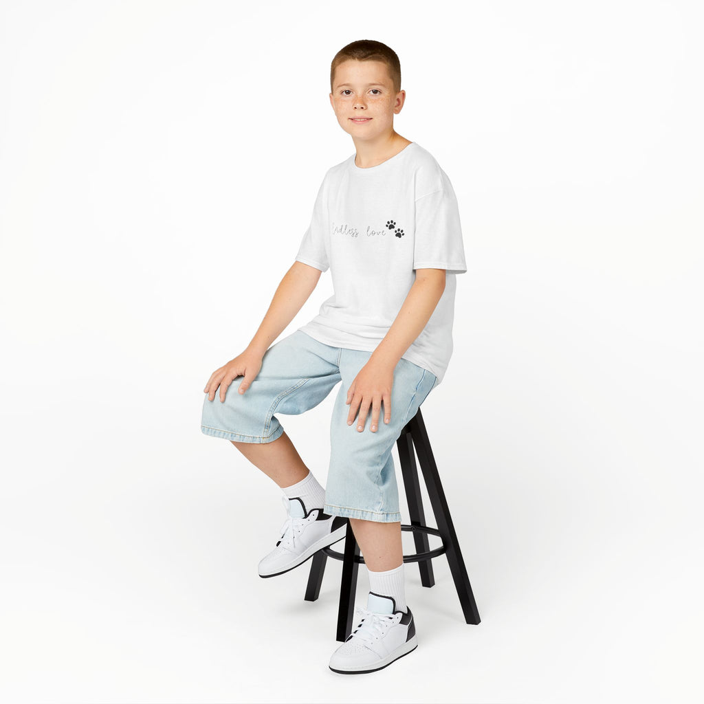 Kids Tee — "Endless Love" Paw Print Shirt for Pet-Loving Children