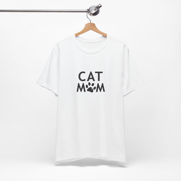 Cat Mom T-Shirt – Cute Paw Print Shirt for Cat Lovers
